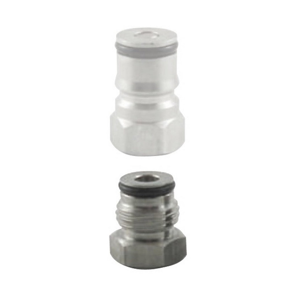 Krome Tank Plug Adapter-Corn/AEB 19/32"-18 UNF x 1/4" Female Flare 304 Stainless Steel