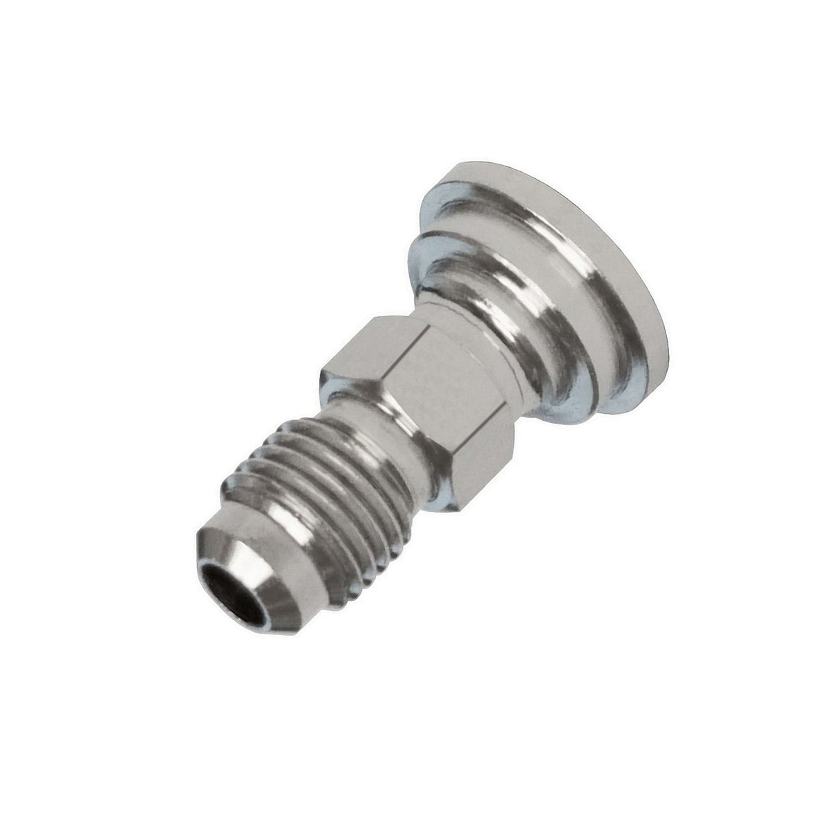 Tailpiece with Hex, 1/4" Male Flare 304 Stainless Steel