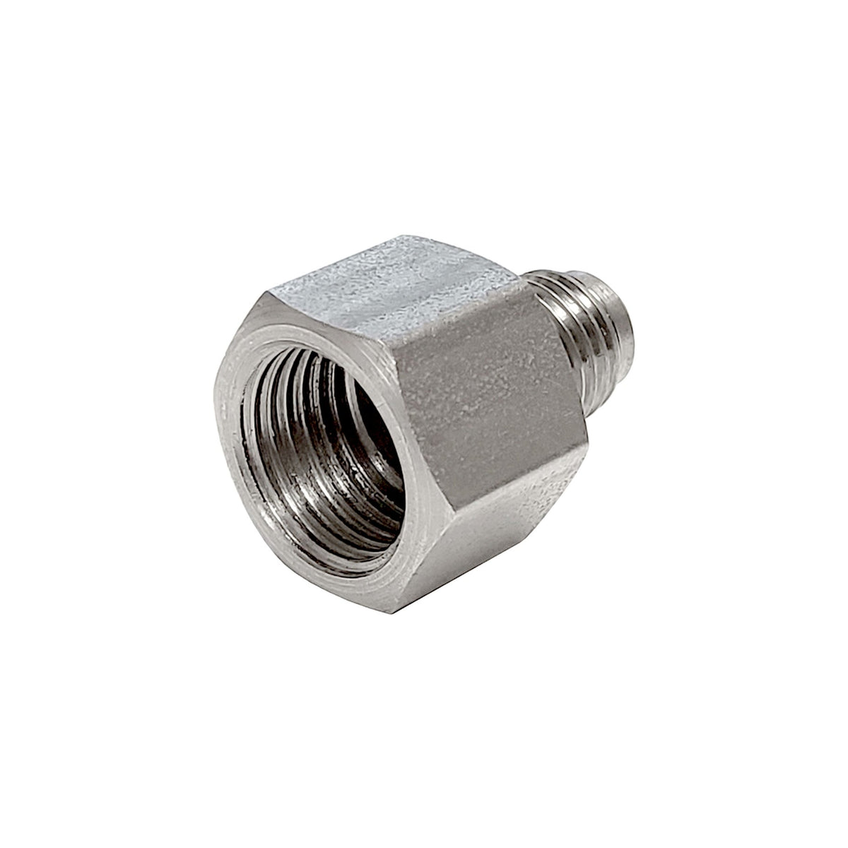Tank Adapter-Corn/AEB 19/32"-18 UNF x 1/4" Male Flare 303 Stainless Steel