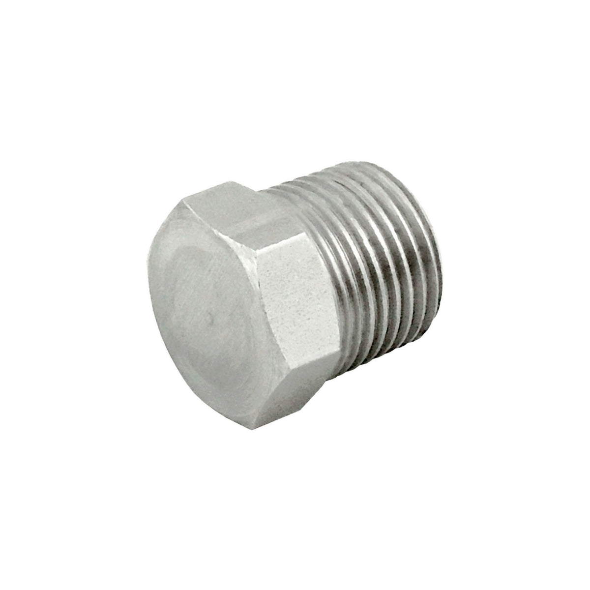 Hex Head Plug, 1/8" Male Pipe Thread 304 Stainless Steel