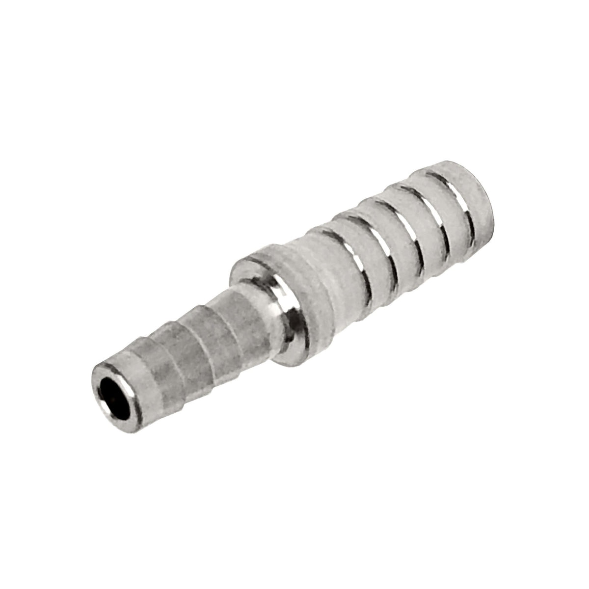Splicer, 3/16" Barb x 1/4" Barb, 304 Stainless Steel