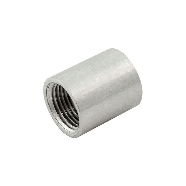 Round Coupler, 3/8" Female Pipe Thread x 3/8" Female Pipe Thread 304 Stainless Steel