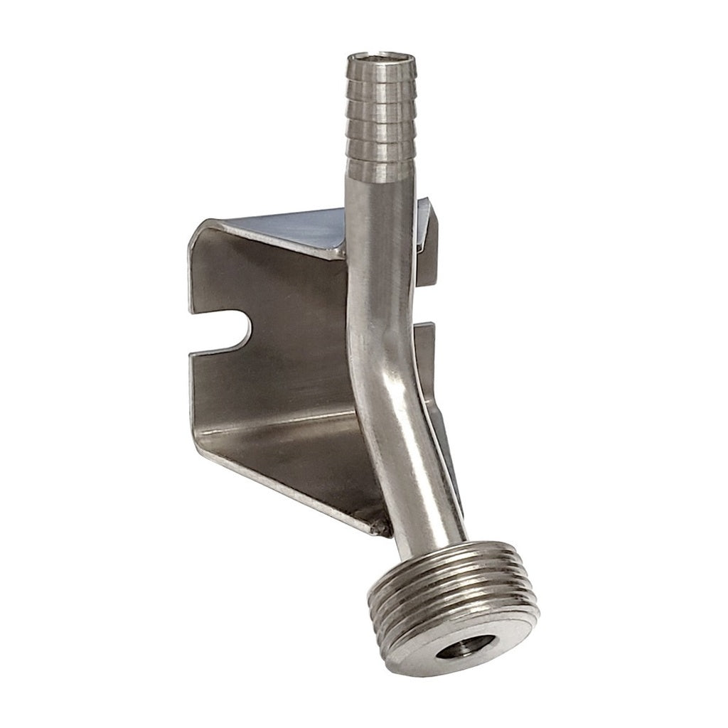 45° Wall Bracket, 3/8" B x MBT 304 Stainless Steel