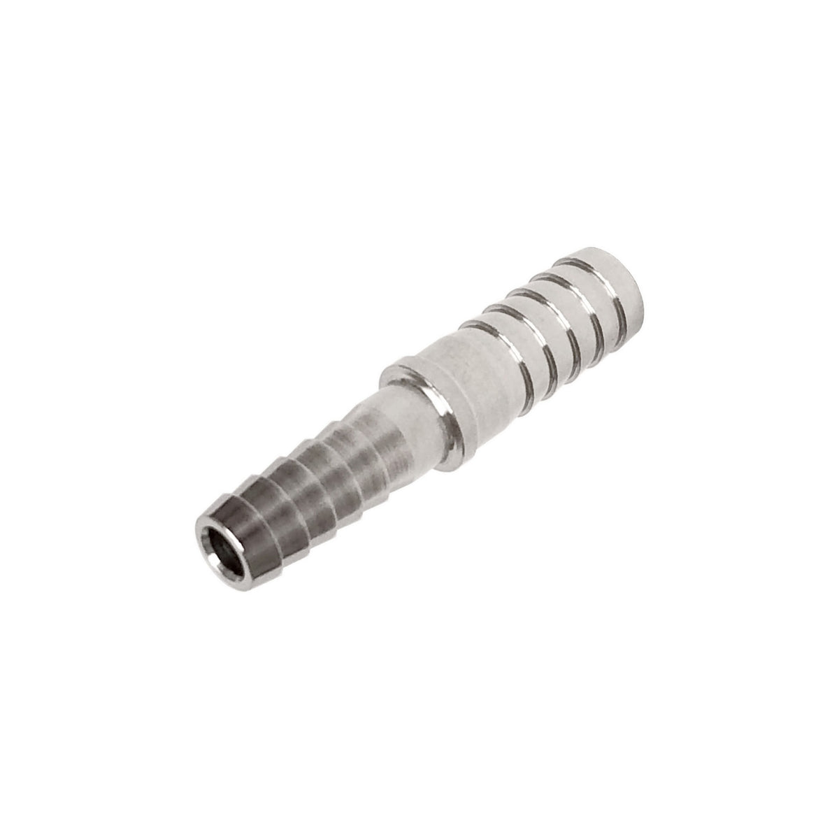 Splicer, 1/4" Barb x 5/16" Barb, 304 Stainless Steel