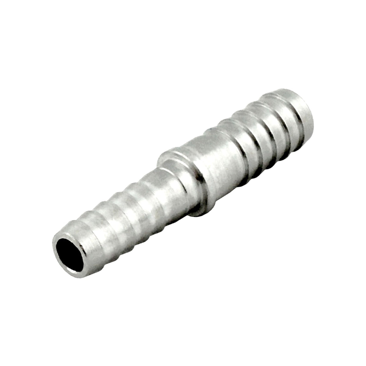 Splicer, 5/16" Barb x 3/8" Barb, 304 Stainless Steel