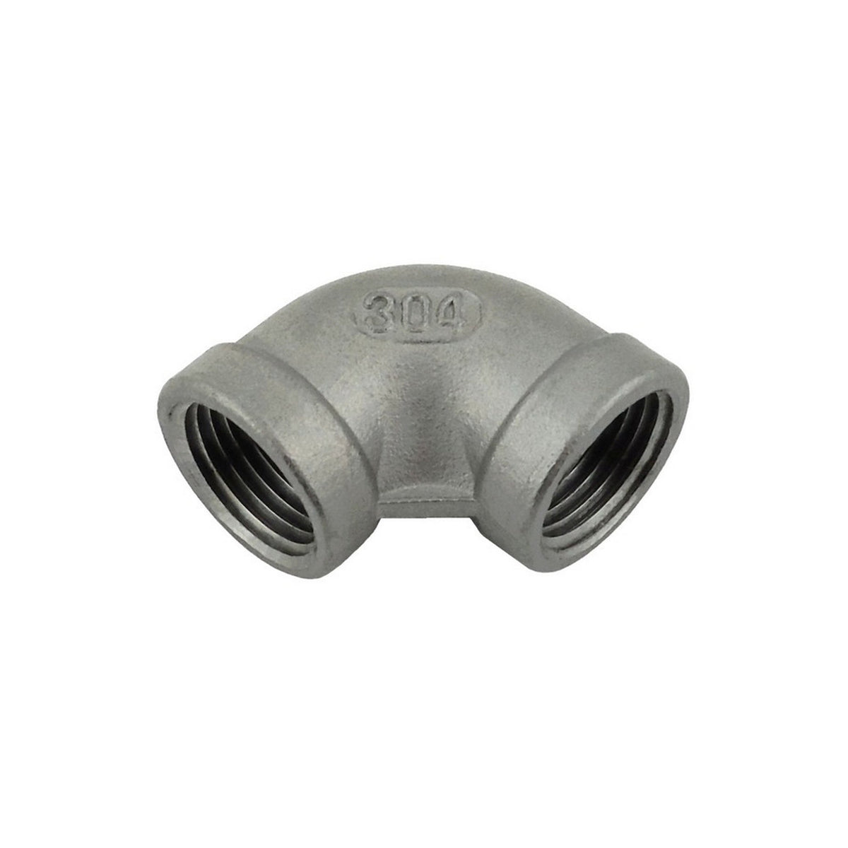 90° Elbow, 3/4" Female Pipe Thread x 3/4" Female Pipe Thread 304 Stainless Steel