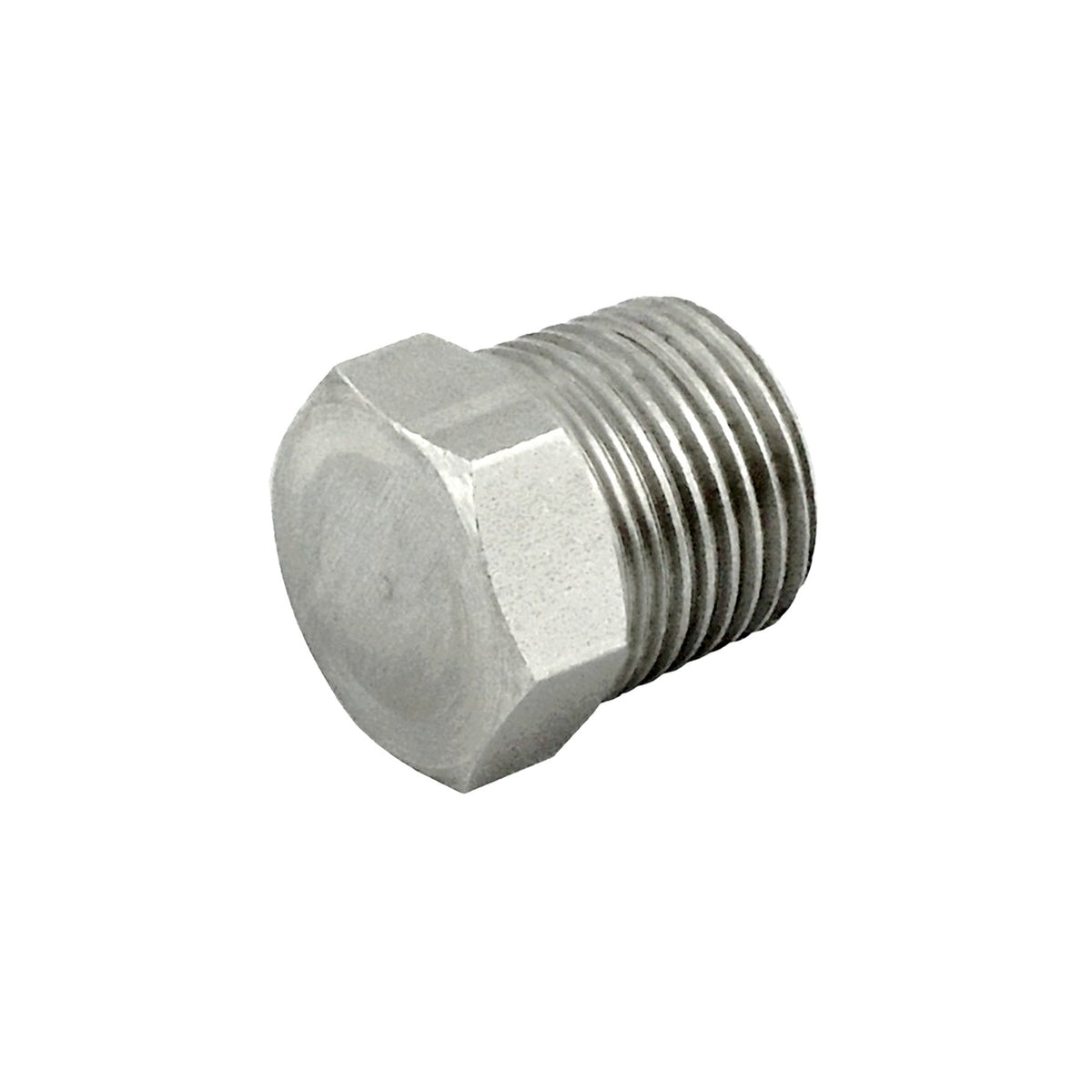 Hex Head Plug, 3/4" Male Pipe Thread 304 Stainless Steel