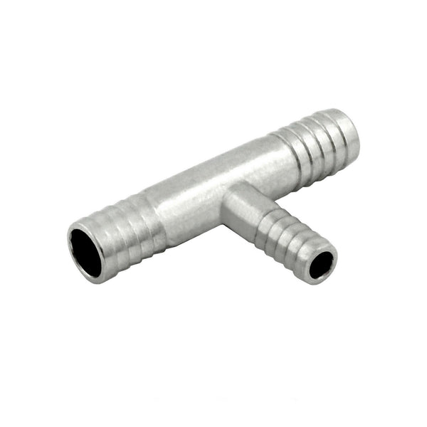 Thinwall Tee, 3/8" B x 3/8" B x 1/4" B 304 Stainless Steel