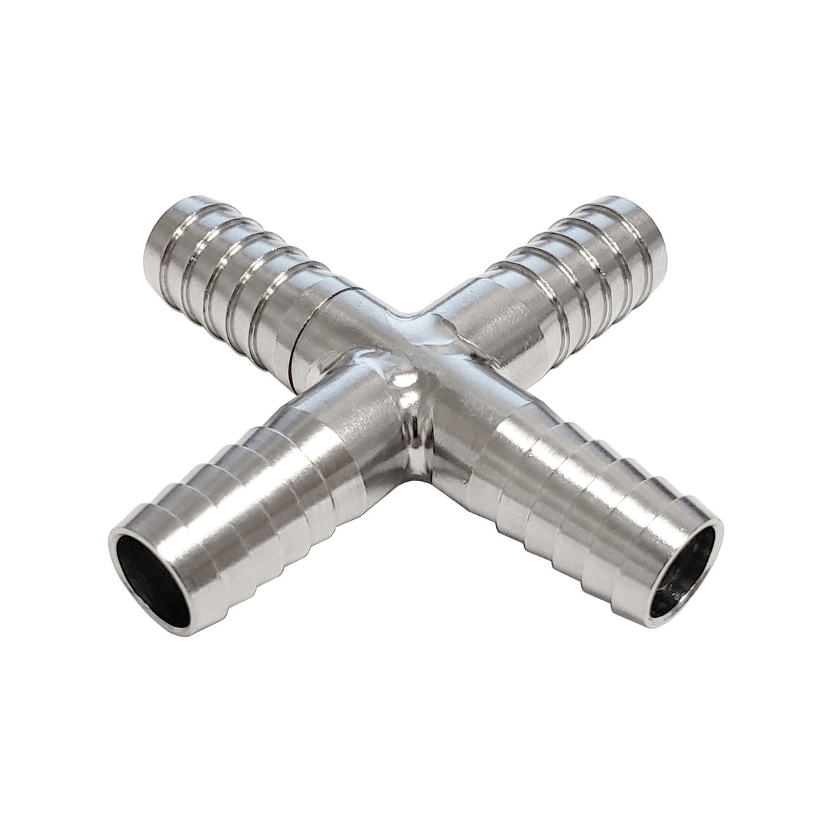 Thinwall Cross, 3/8" B-All 304 Stainless Steel