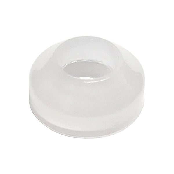 Nylon Flare Washer, 1/4" Clear
