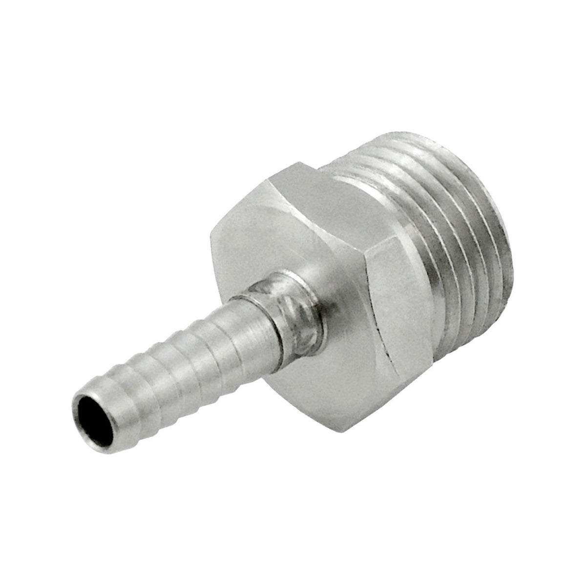 Hose Stem, Male-CO2 x 1/4" B 304 Stainless Steel