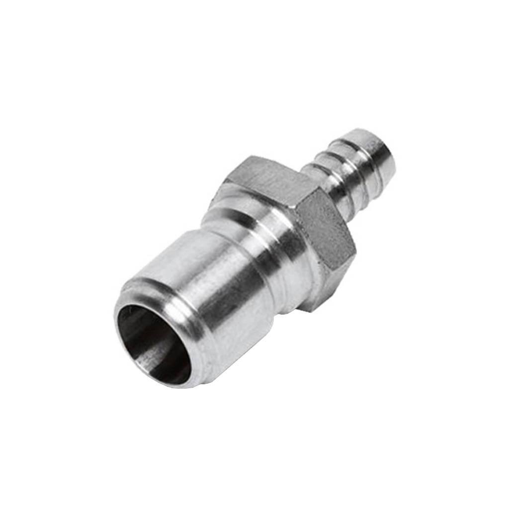 Krome Dispense Quick Connect-male X 3/8" Barb (304 Stainless Steel)