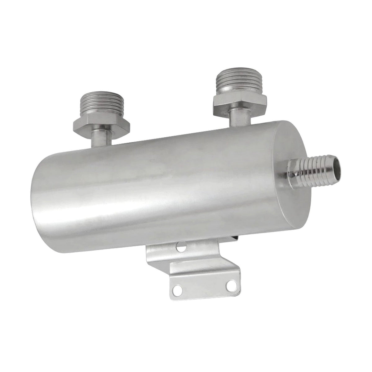 Krome Dispense Beer Manifold, 1/2" B Inlet x MBT 2-Outlet 304 Stainless Steel