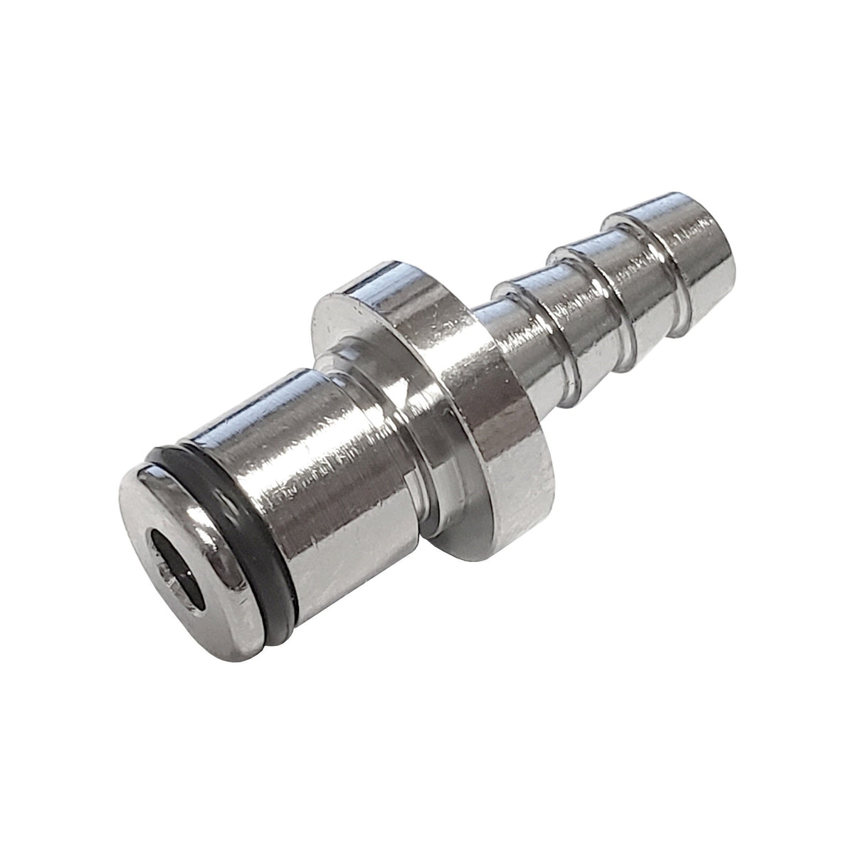Male Quick Disconnect, 1/4" Barb No, Shutoff, LC Series