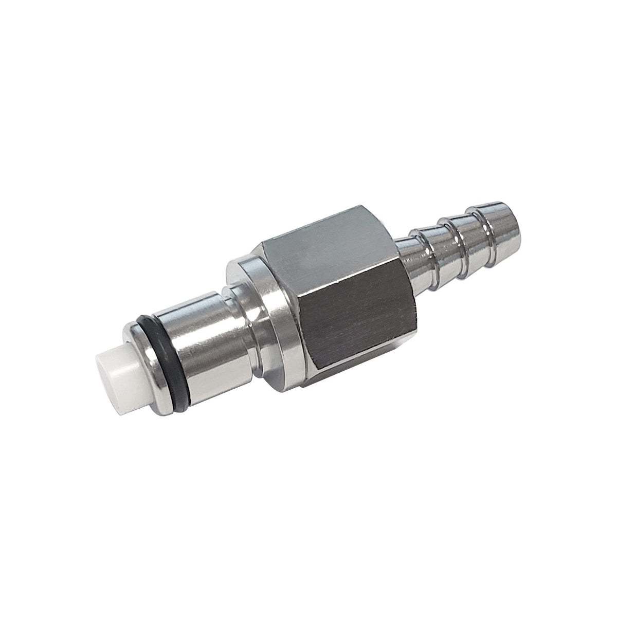 Male Quick Disconnect, 1/4" Barb with Shutoff, LC Series