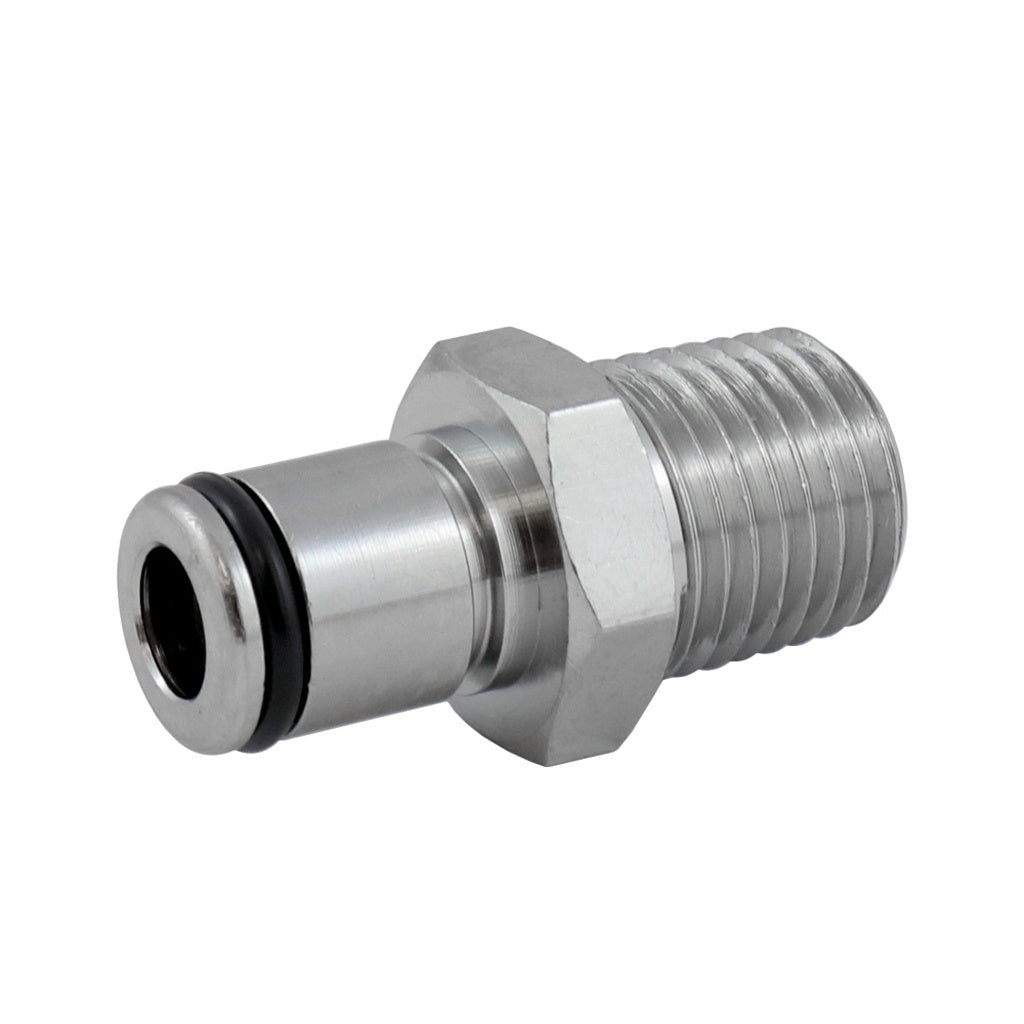 Male Quick Disconnect, 1/4" Male Pipe Thread No Shutoff, LC Series