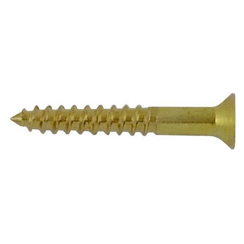 Flat-heat Phillips Screw, #8 X 1.25"L (Brass)