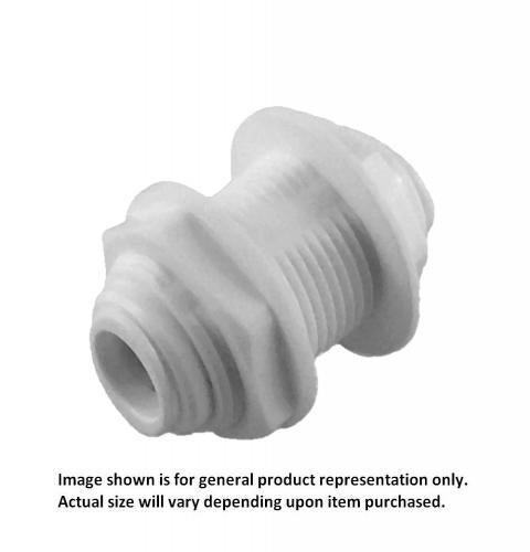 DMfit Push-In Bulkhead Adapter, 3/8" OD x 3/8" OD