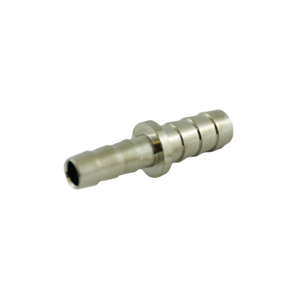 Splicer, 3/16" Barb x 1/4" Barb, Plated Brass