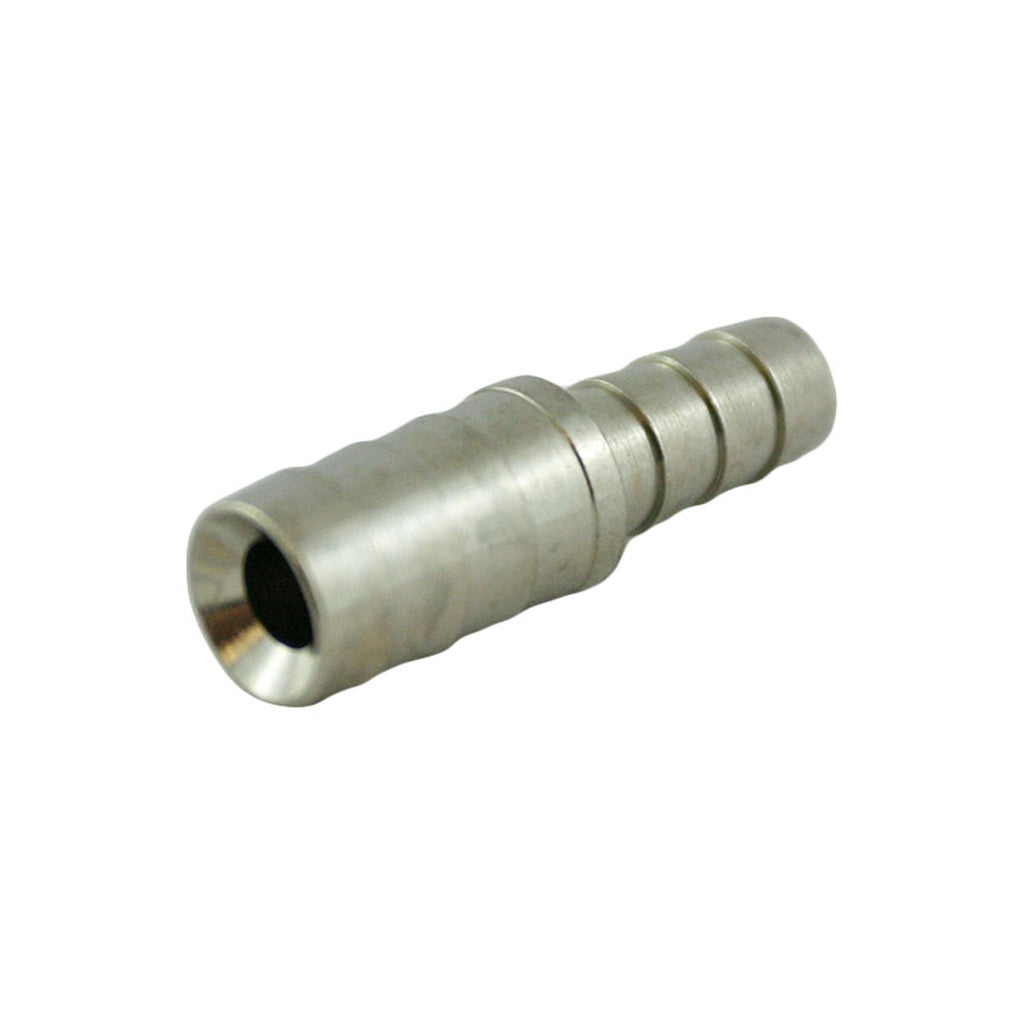 Splicer, 1/4" Barb x 3/8" Barb, Plated Brass