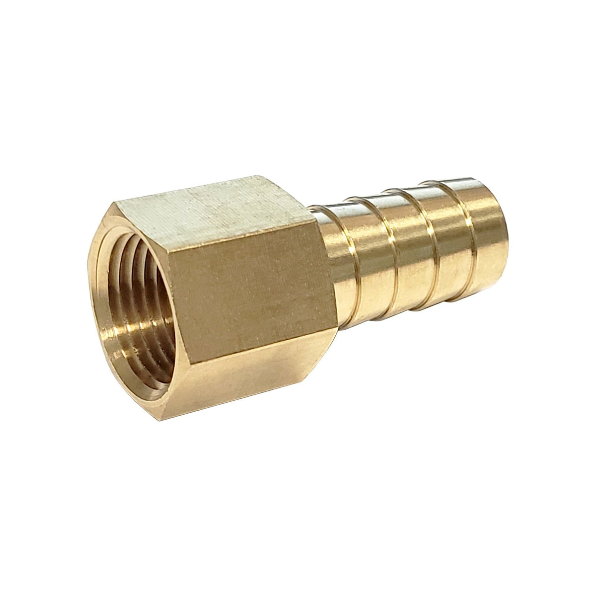 Hose Stem, 1/2" B x 3/8" Female Pipe Thread Brass