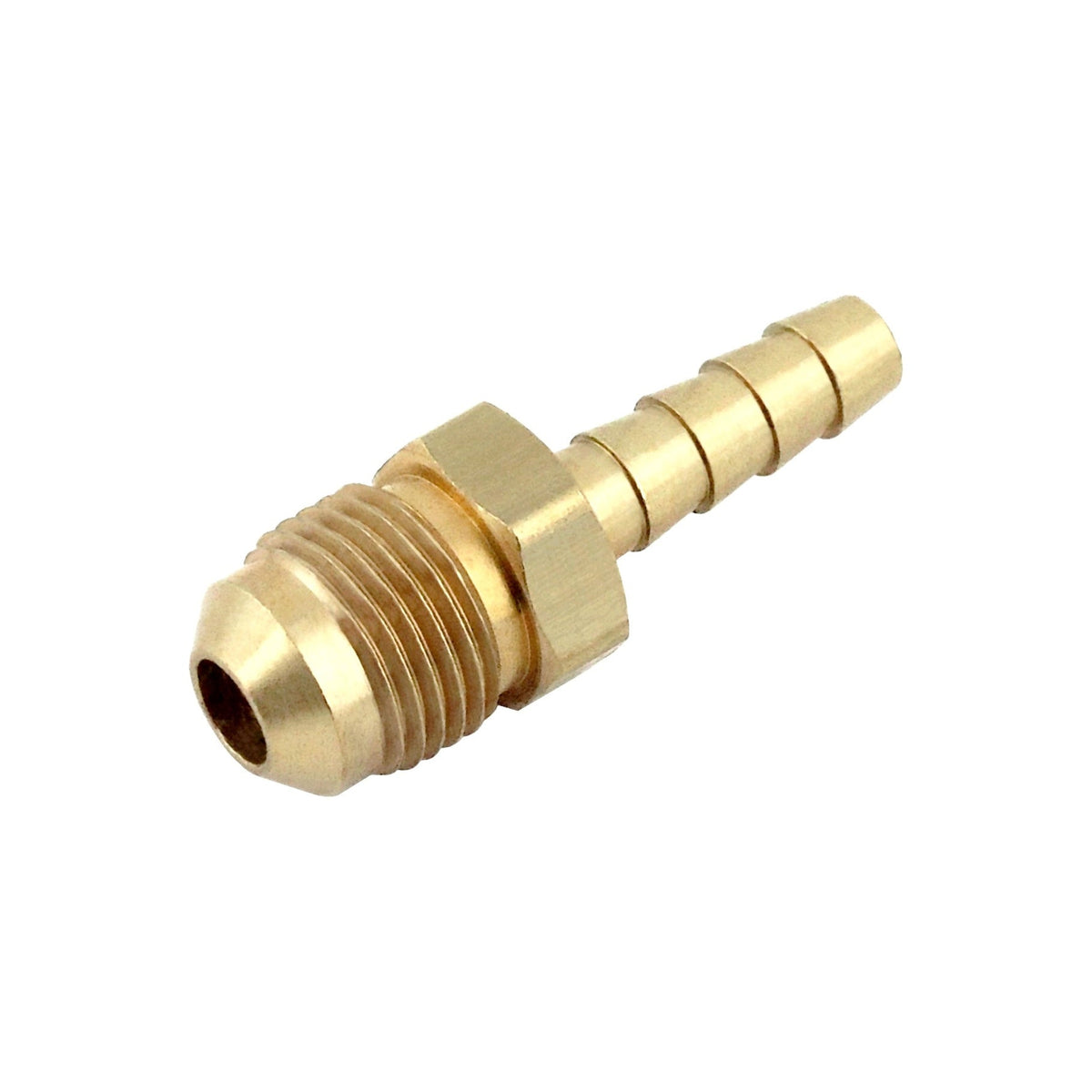Hose Stem, 1/4" B x 3/8" Male Flare Brass