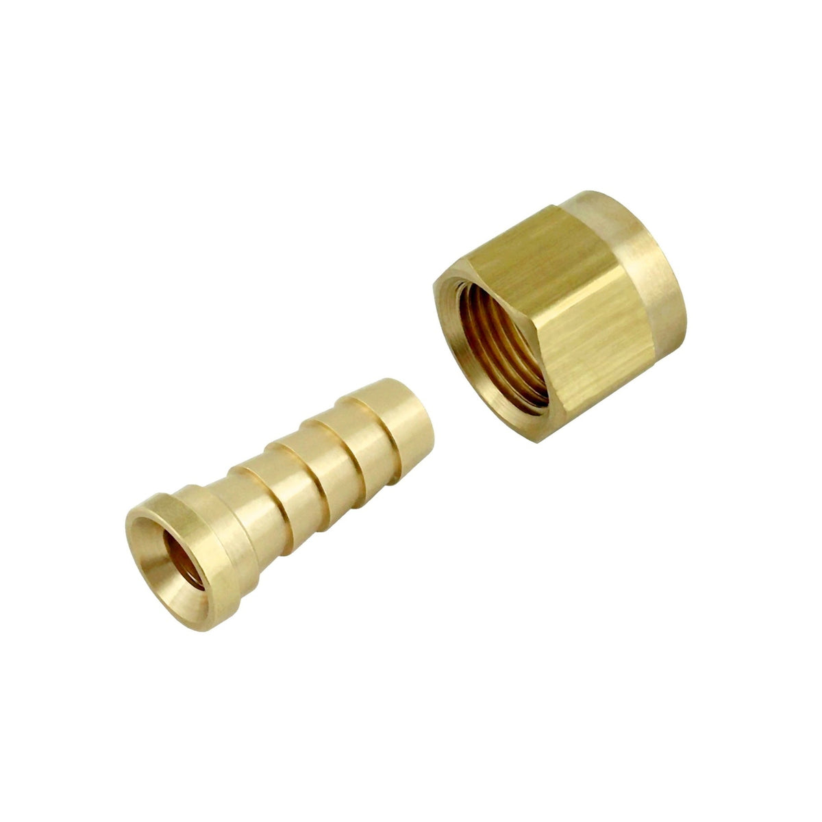 Swivel Nut & Stem Set, 1/2" Female Flare x 3/8" B Brass