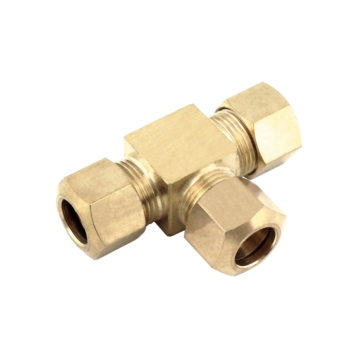 Compression Tee, 1/4" C-All Brass