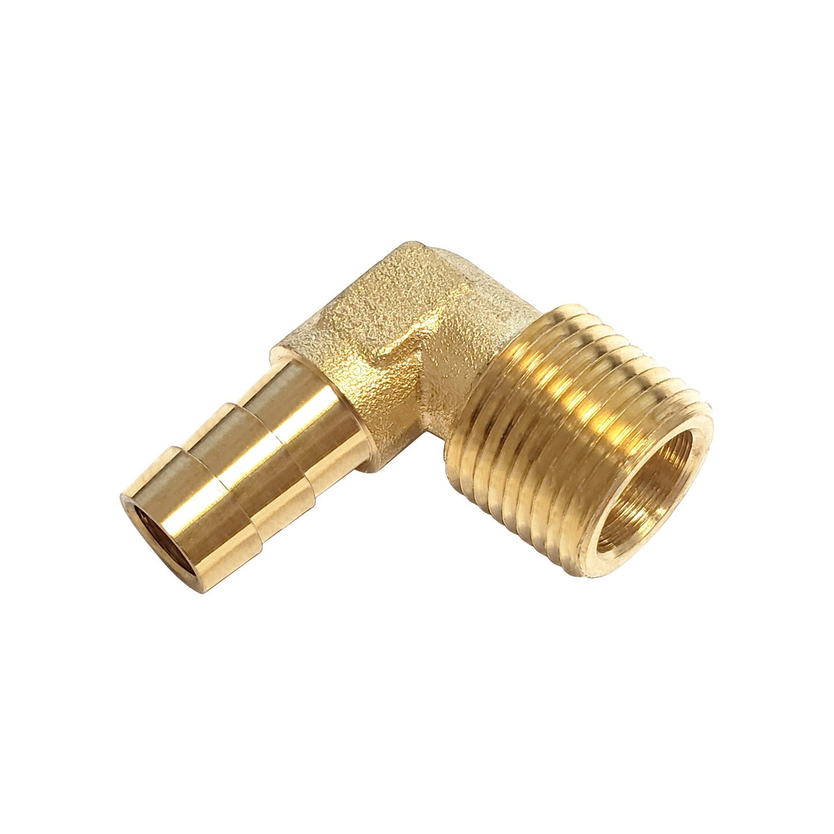90° Elbow, 3/8" B x 3/8" Male Pipe Thread Brass