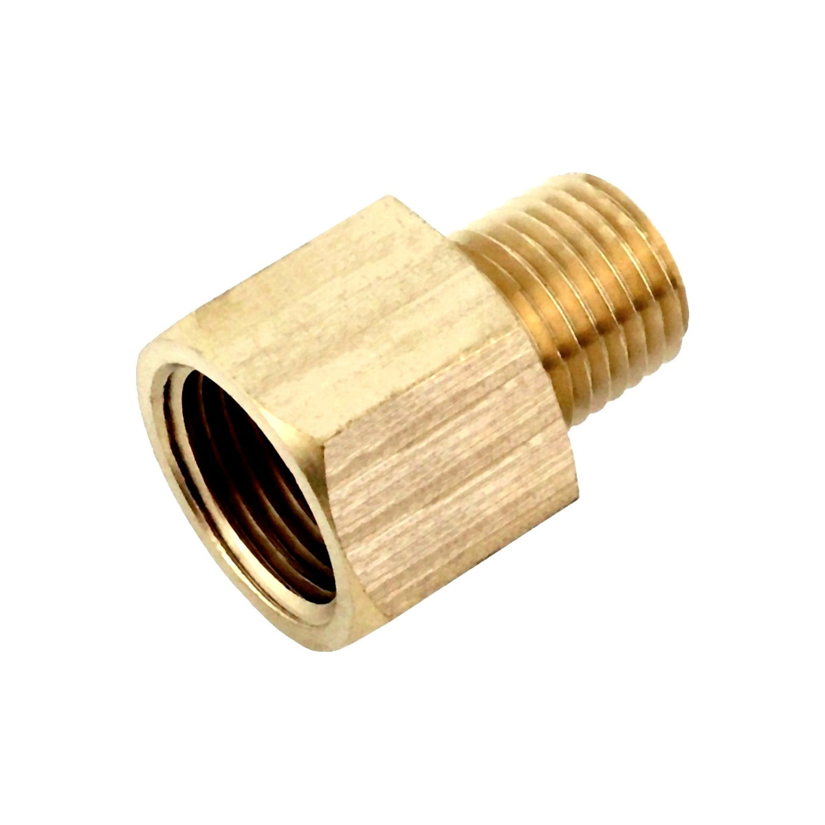 Reducer, 1/4" Female Pipe Thread x 1/8" Male Pipe Thread Brass