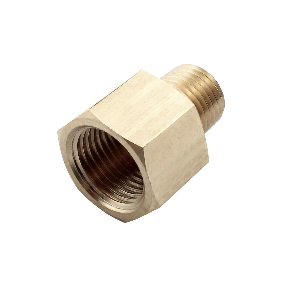 Reducer, 3/8" Female Pipe Thread x 1/4" Male Pipe Thread Brass