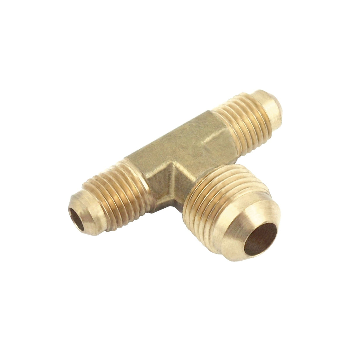 Tee, 1/4" Male Flare x 1/4" Male Flare x 3/8" Male Flare Brass