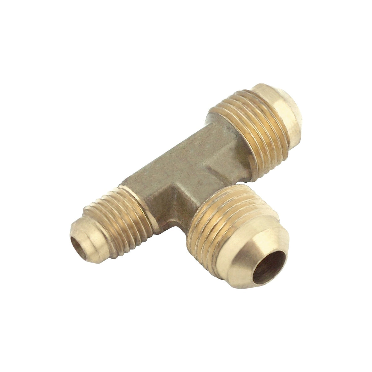 Tee, 1/4" Male Flare x 3/8" Male Flare x 3/8" Male Flare Brass