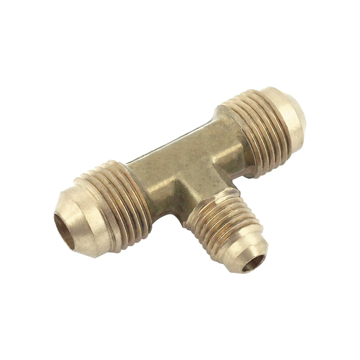 Tee, 3/8" Male Flare x 3/8" Male Flare x 1/4" Male Flare Brass