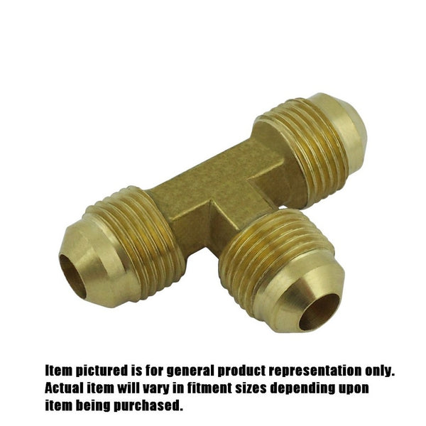 Tee, 1/4" Male Flare-All Brass