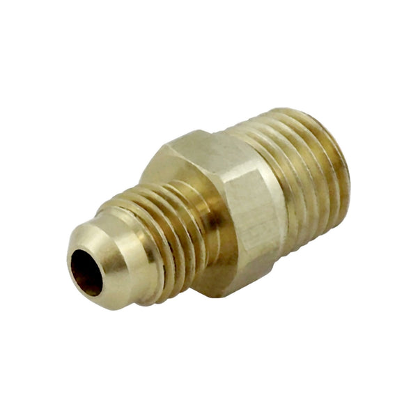 Half Union, 1/4" Male Flare x 1/4" Male Pipe Thread, Right-Hand Thread, Brass