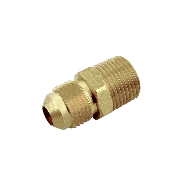 Half Union, 3/8" Male Flare x 3/8" Male Pipe Thread, Brass
