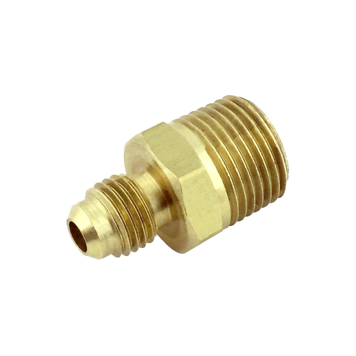 Half Union, 3/8" Male Flare x 3/4" Male Pipe Thread, Brass