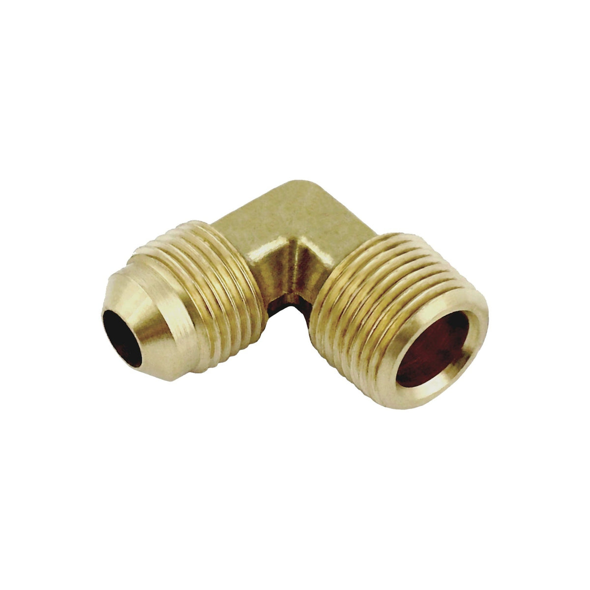 90° Elbow, 3/8" Male Flare x 3/8" Male Pipe Thread Brass