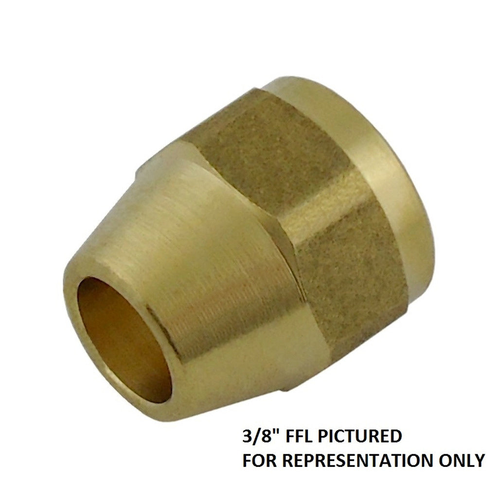 Rod Nut, 1/2" Female Flare Brass
