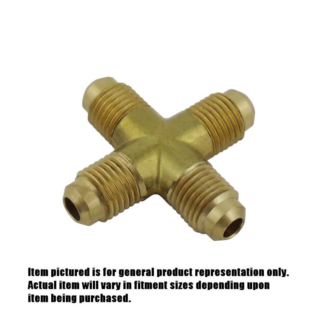 Cross, 1/4" Male Flare-All Brass
