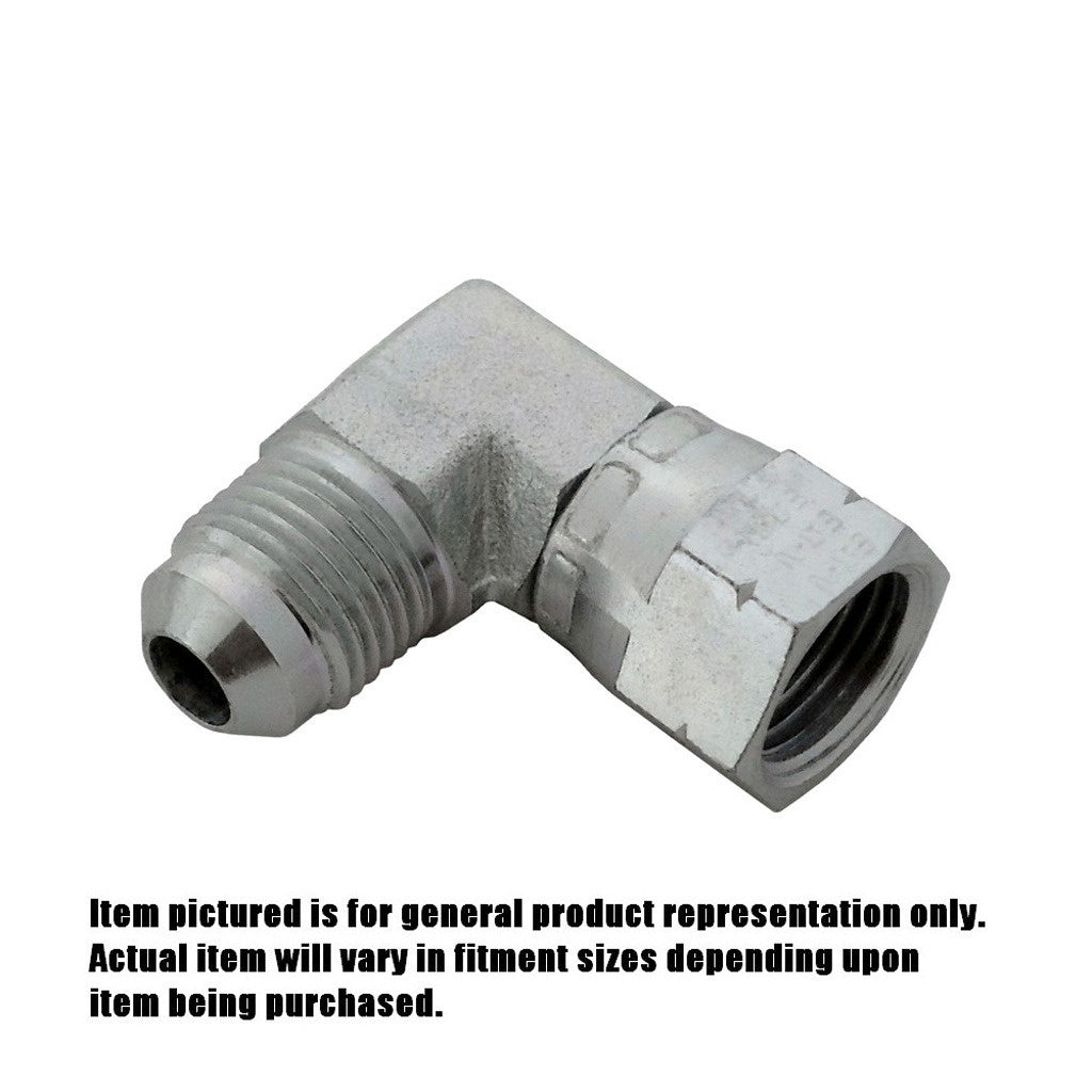 Swivel 90° Elbow, 3/8" Male Flare x 3/8" Female Flare Swivel, Brass