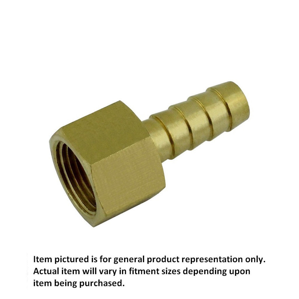 Hose Stem, 1/2" B x 1/2" Female Pipe Thread Brass