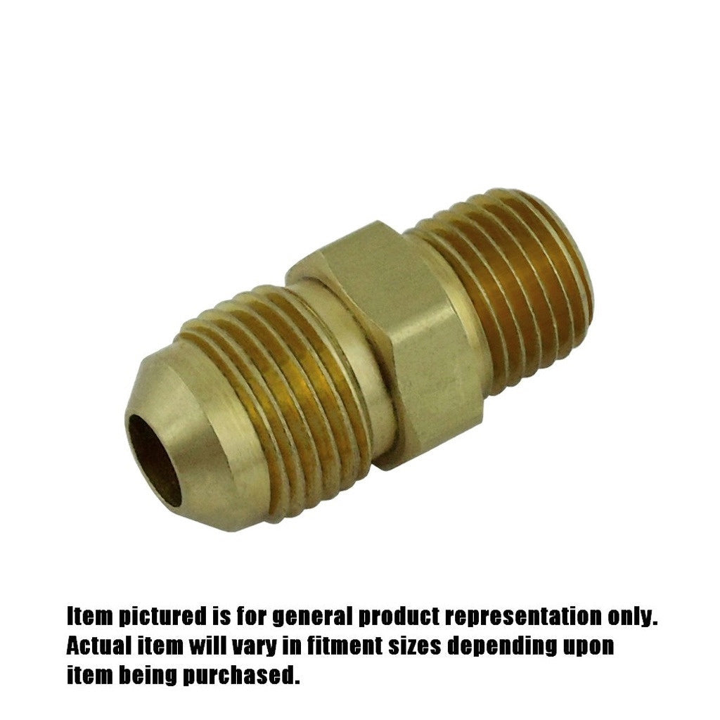 Adapter, 1/4" Male Flare x 1/8" Male Pipe Thread Brass