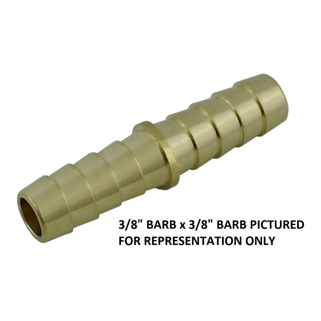 Splicer, 5/16" Barb x 5/16" Barb, Brass