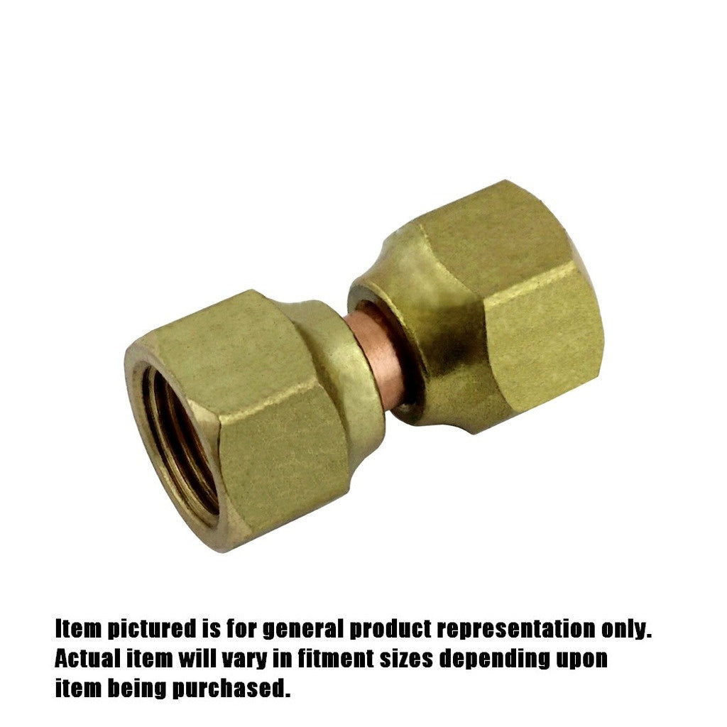 Swivel Union, 1/2" Female Flare x 1/2" Female Flare Brass