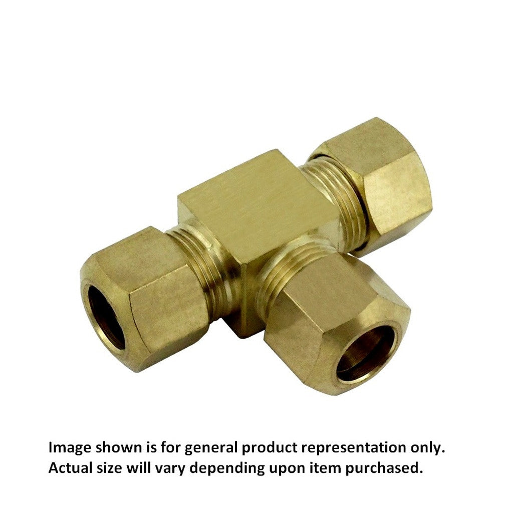 Compression Tee, 1/2" C-All Brass