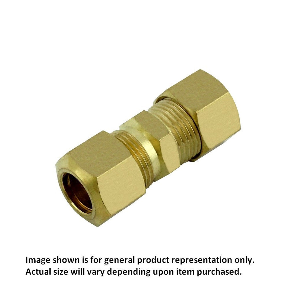 Compression Union, 1/4" C x 1/4" C Brass