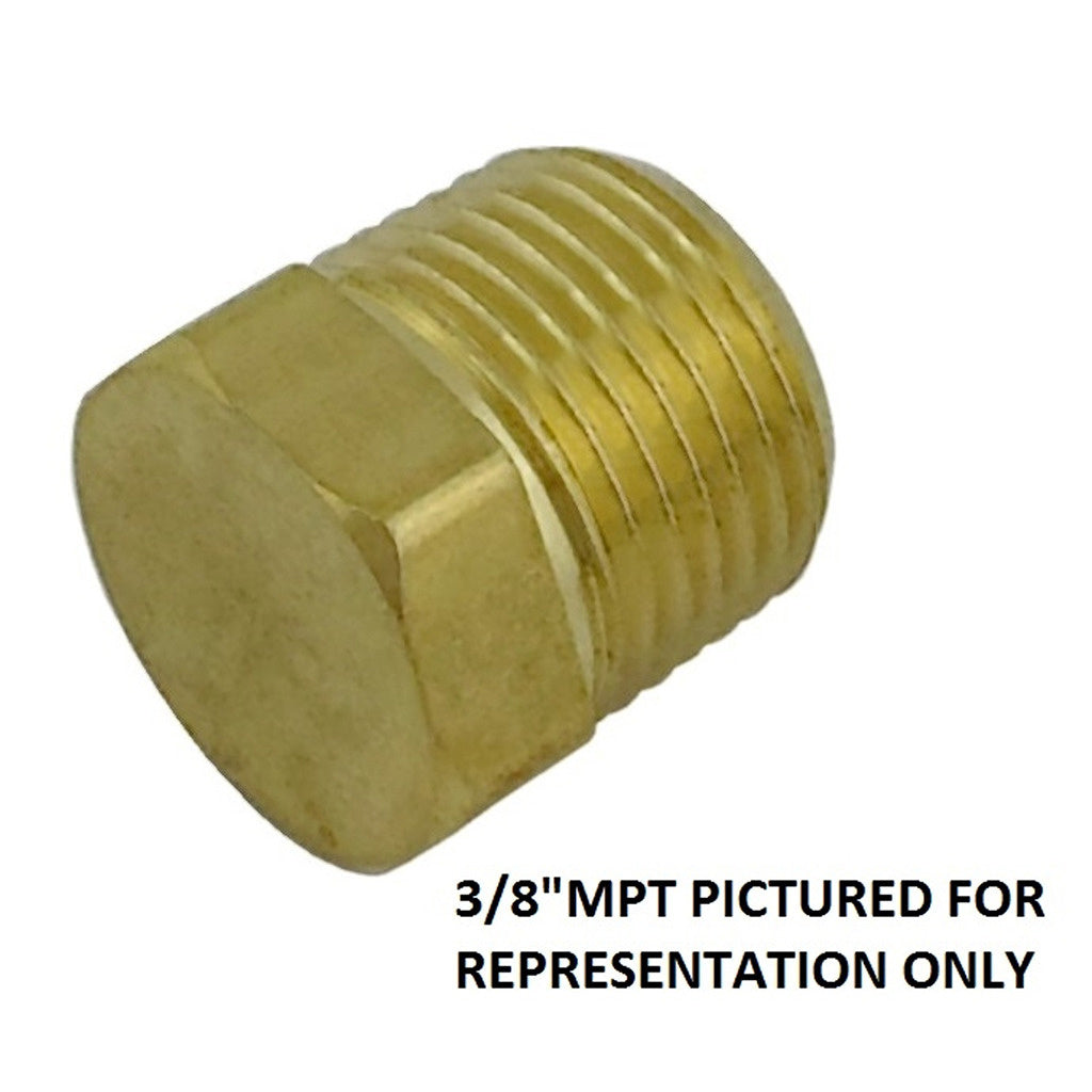 Hex Head Plug, 3/4" Male Pipe Thread Brass