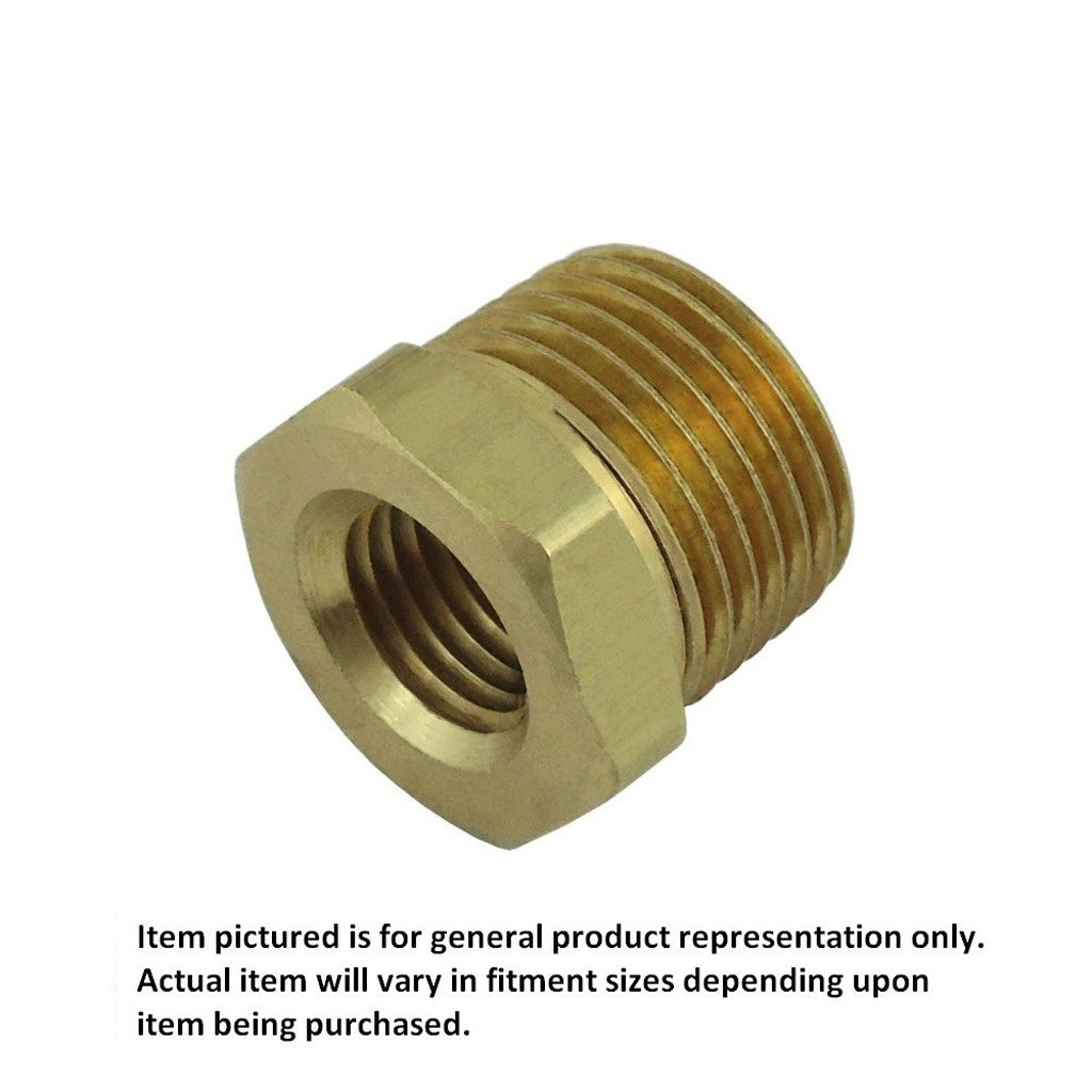 Bushing, 3/4" Male Pipe Thread x 3/8" Female Pipe Thread, Brass